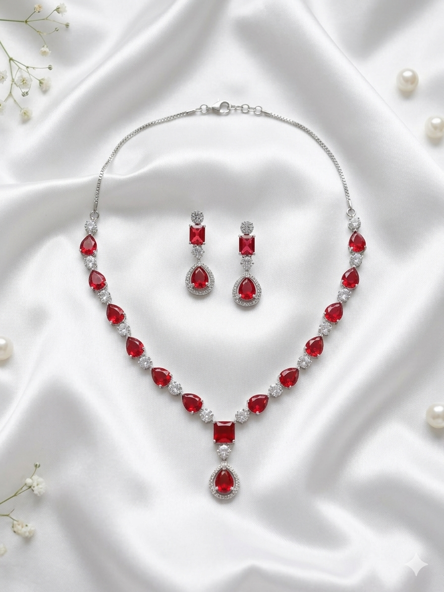 Buy AD Simple Necklace For Women/Girls