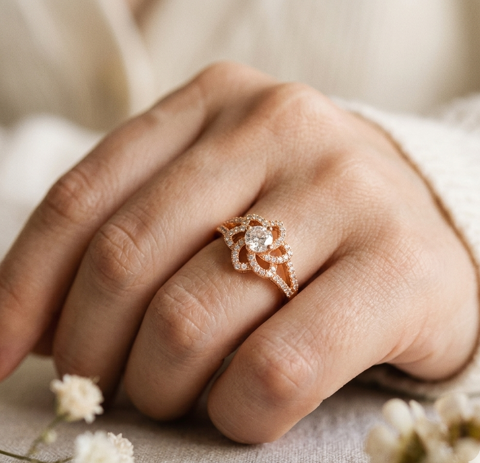 Foral Divine Ring