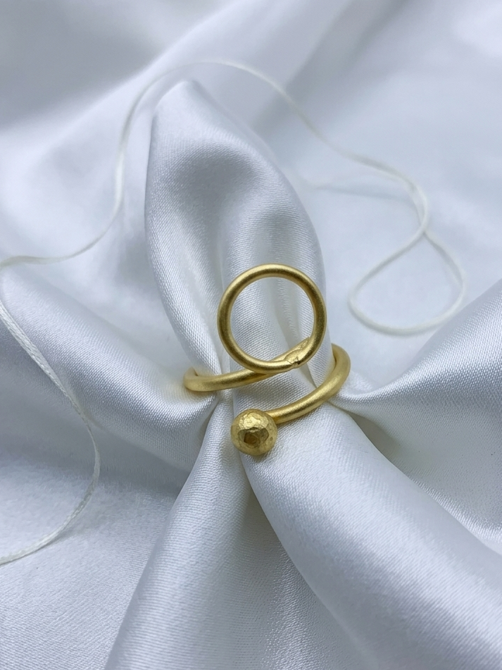 Luxury Brass Gold Plated Ring