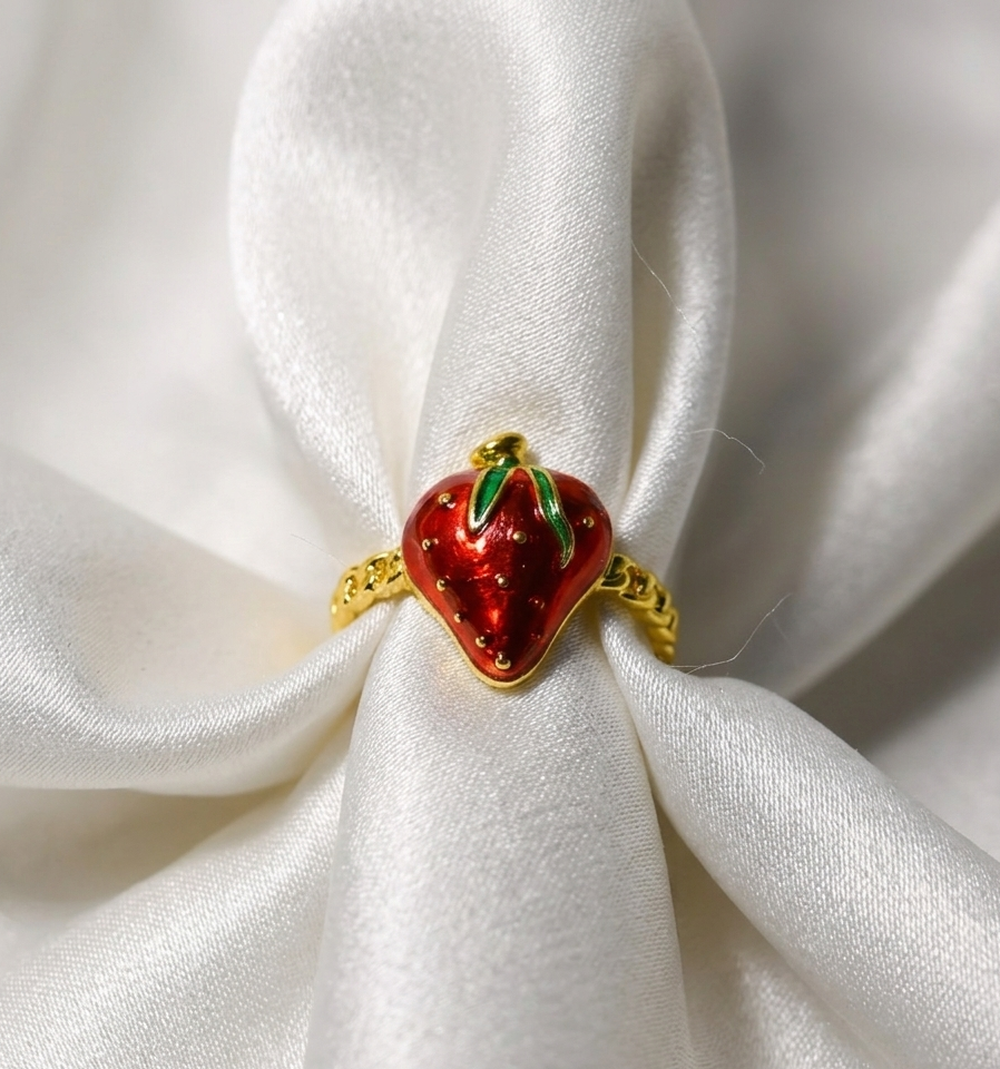 Strawberry Anti-Tarnish Ring