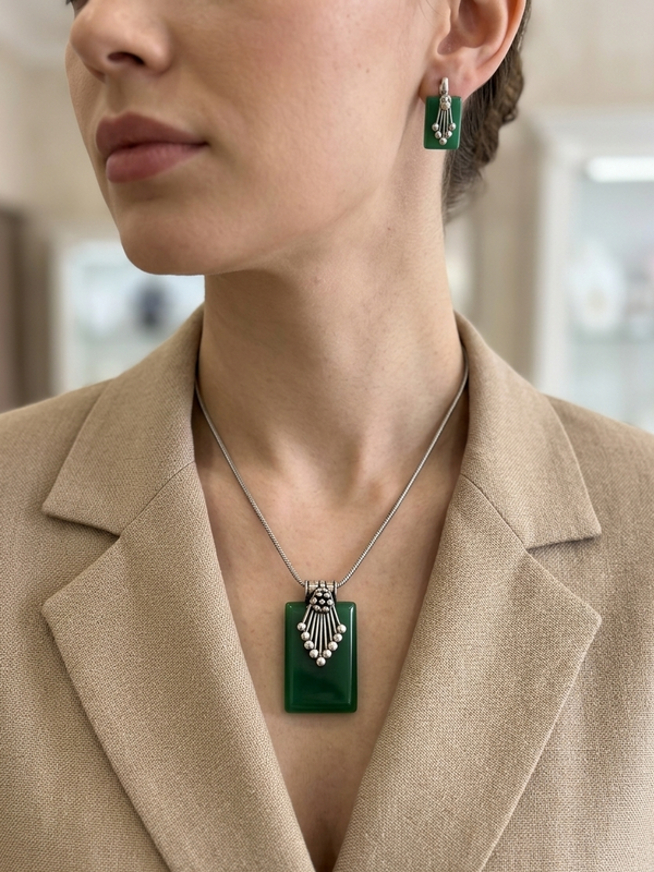Triangle Shaped Resin Pendant Set (Copy)