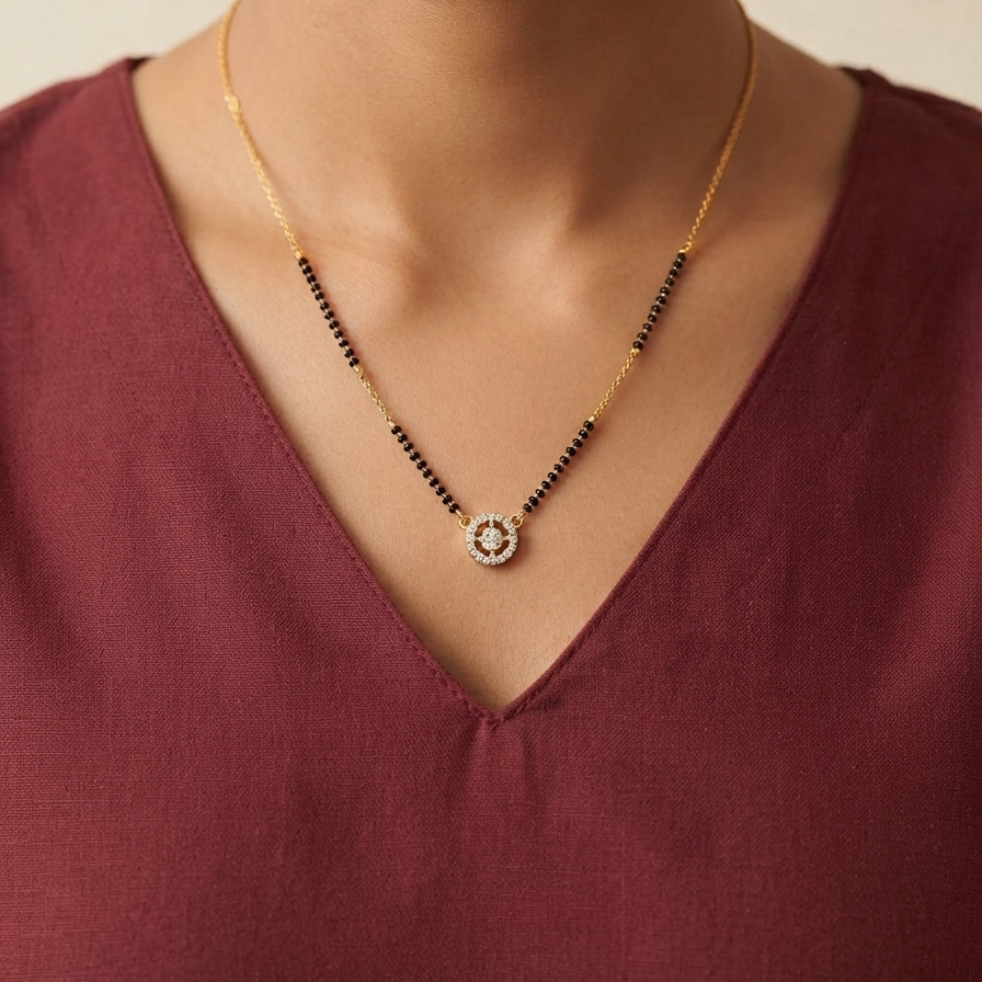 Meraki Gold Tiny Beautiful Mangalsutra