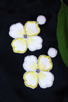 White And Yellow Beaded Fancy Earrings
