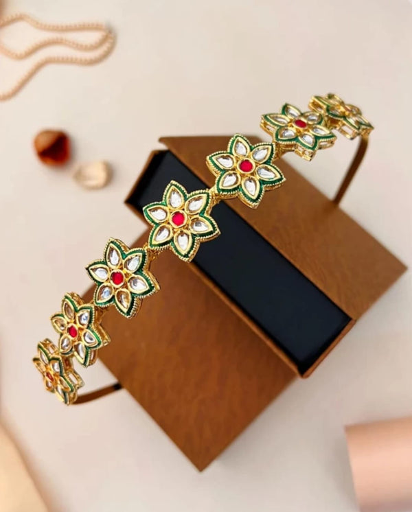 Meraki kundan Tiara Hairband