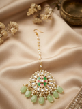 Minakari Beaded Maang Tikka