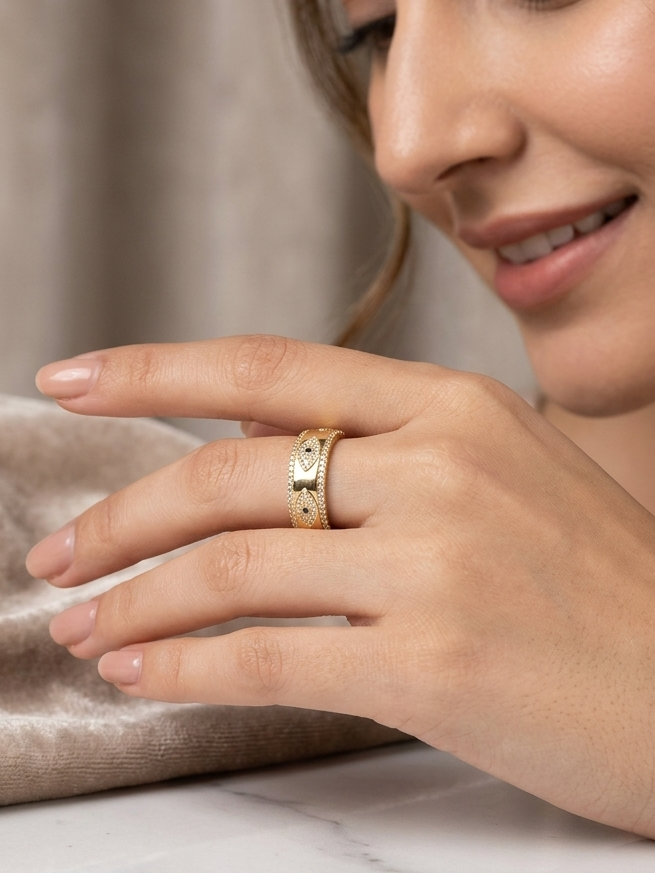 Evil Eye Band Ring