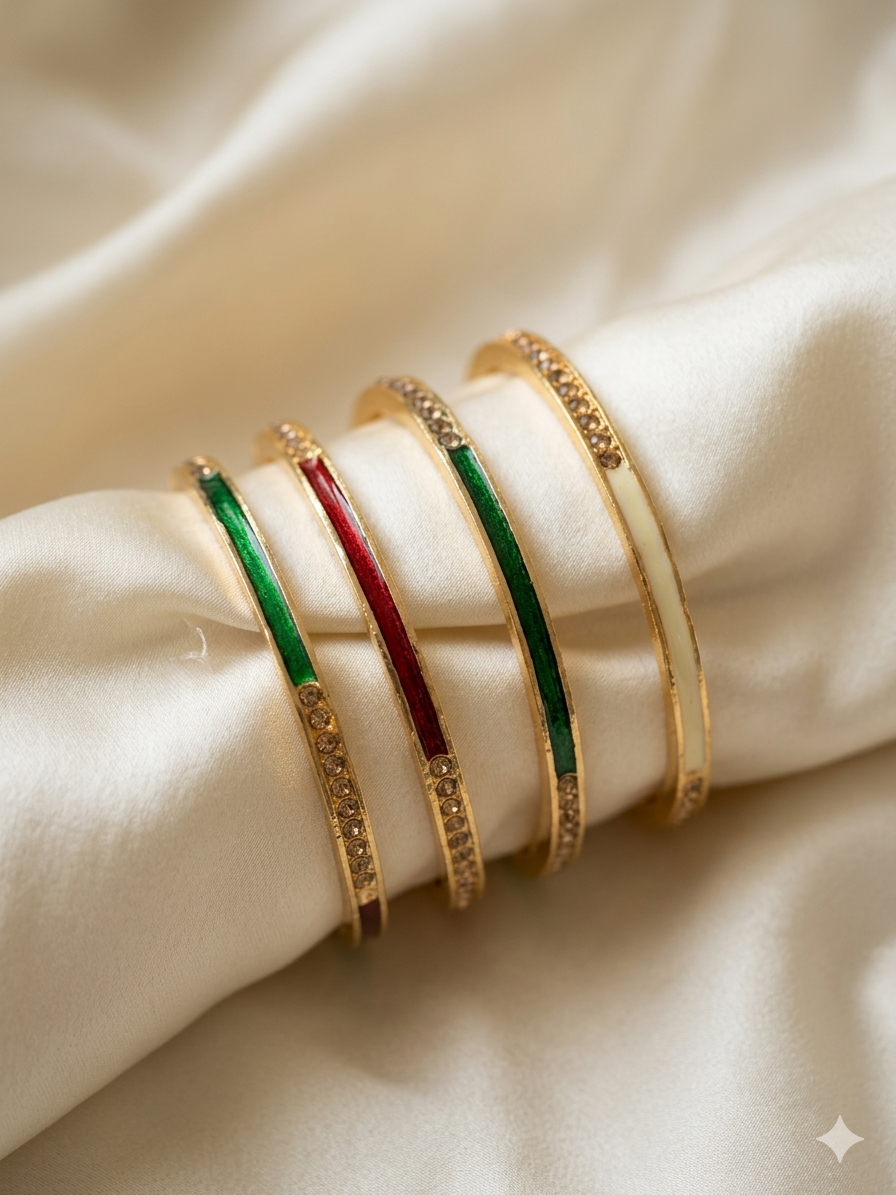 Multicolour Thin Bangles