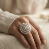 Sovar Elegant American diamond Cocktail Ring