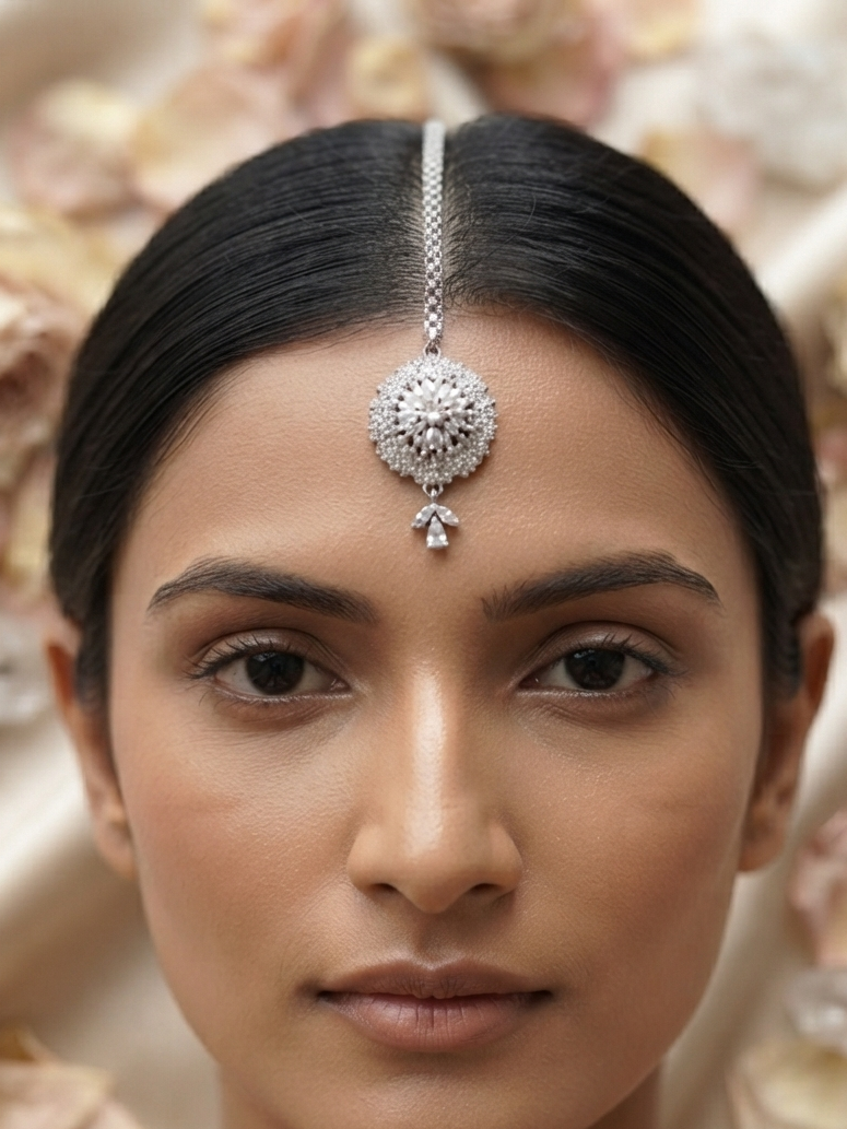 Premium American Diamond Mangteeka