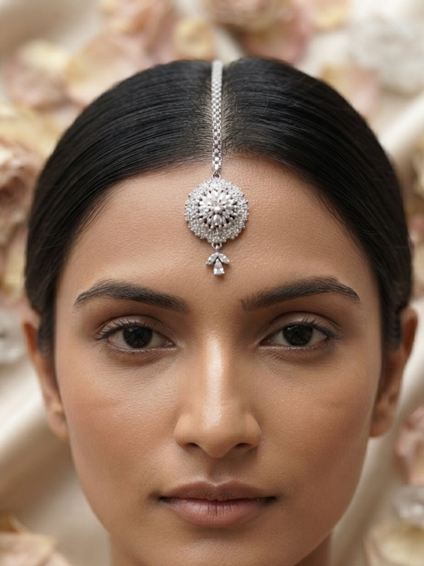 Premium American Diamond Mangteeka
