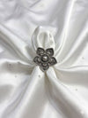 Oxidized Silver Look Alike Flower Design Ring