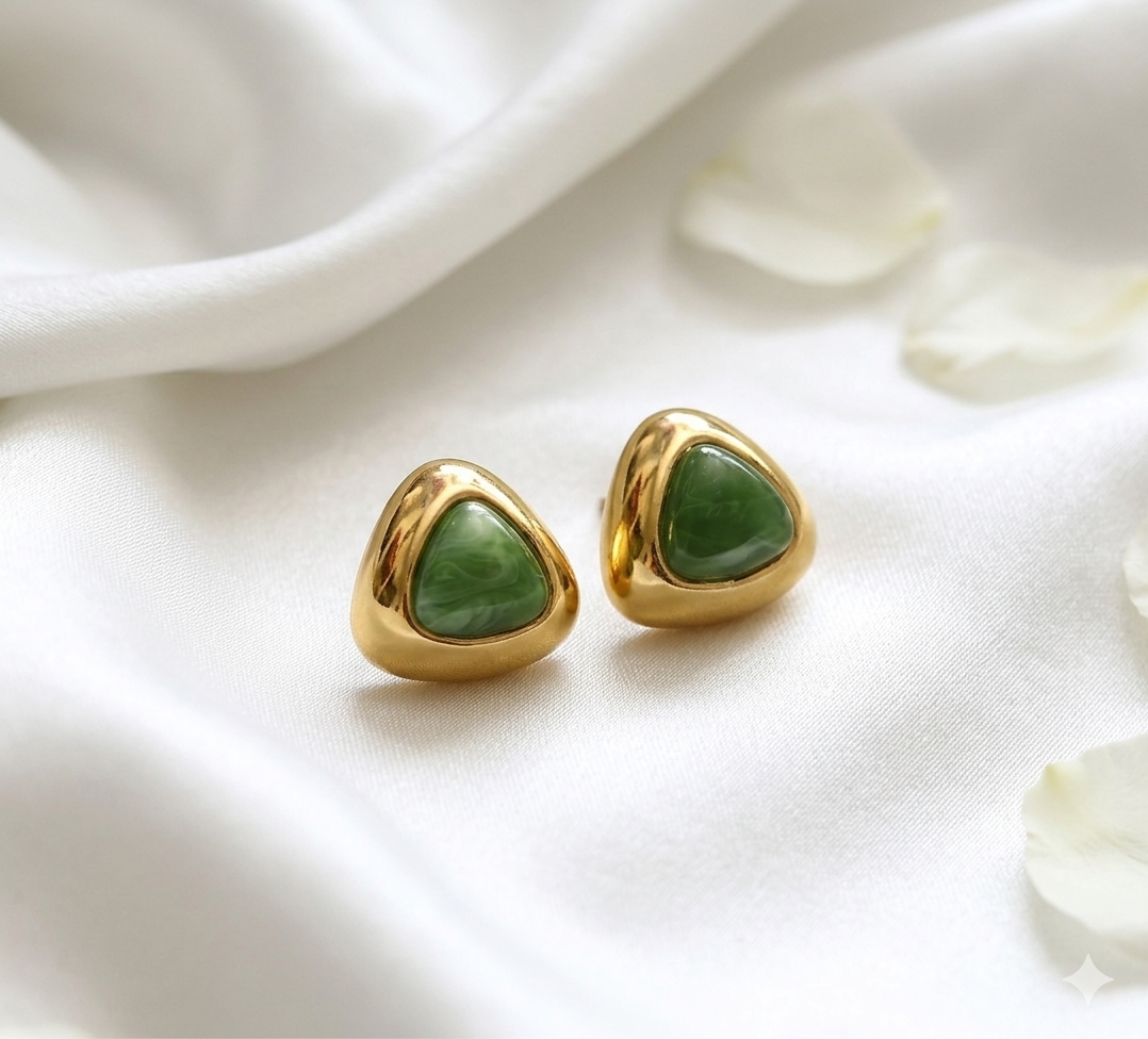 Triangle Shaped Anti-Tarnish Studs
