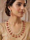 Handcrafted Classic Stones Beads Kundan Necklace Sets