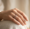 Meraki Trends Silver Plated Multistone Ring