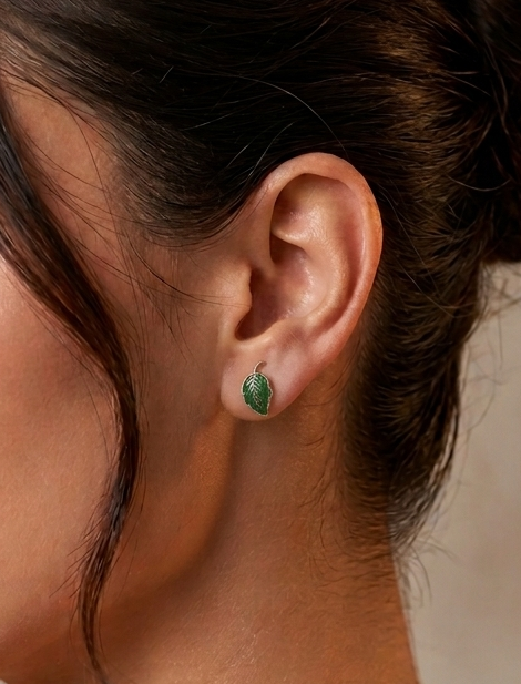 Green Leaf Stylish Earring