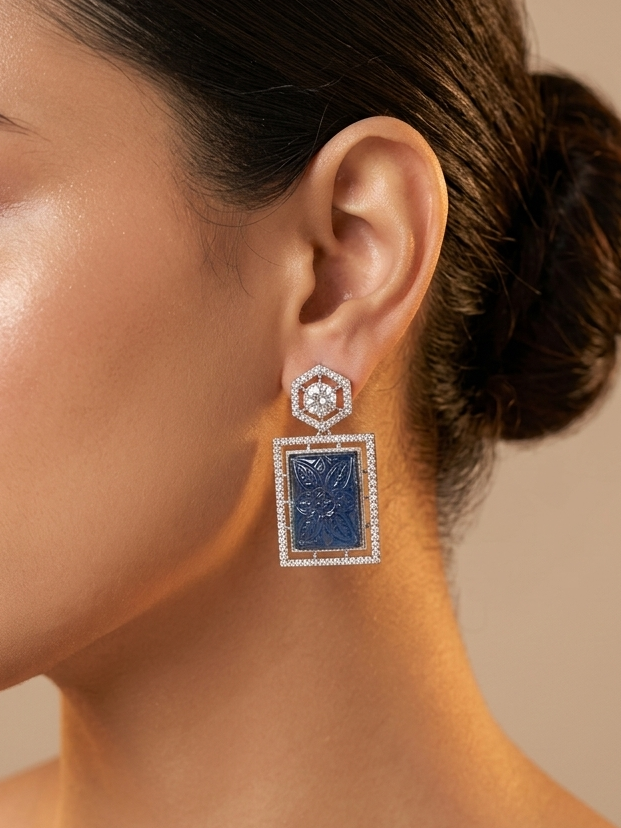 Square Shape Basic Earring