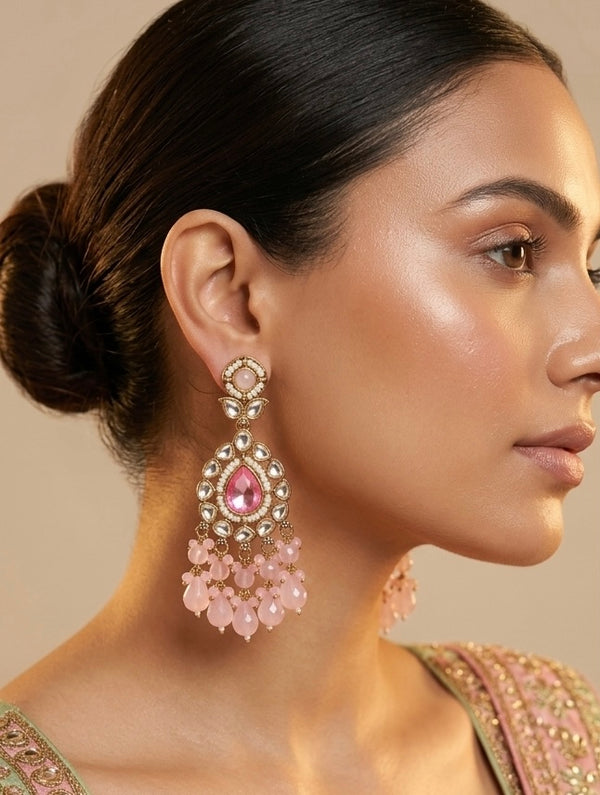 Alia Style Kundan Jhumka
