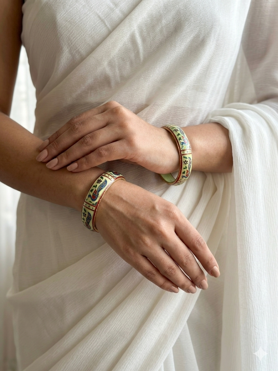 Handpainted Meenakari Bangles