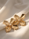 Flower Design Earrings with Pearl