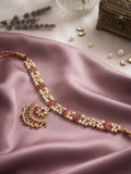 Gold Plated Floral Design Mathapatti