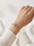 Ruby Stone Leaf Design Gold Bracelet