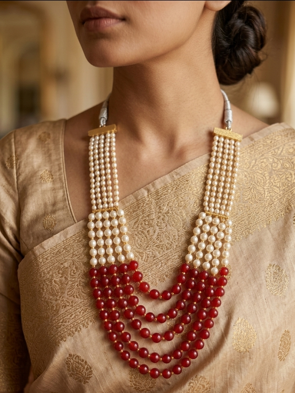 Multilayered Pearl Mala