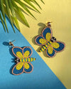 Butterfly Beads Quirky Earrings