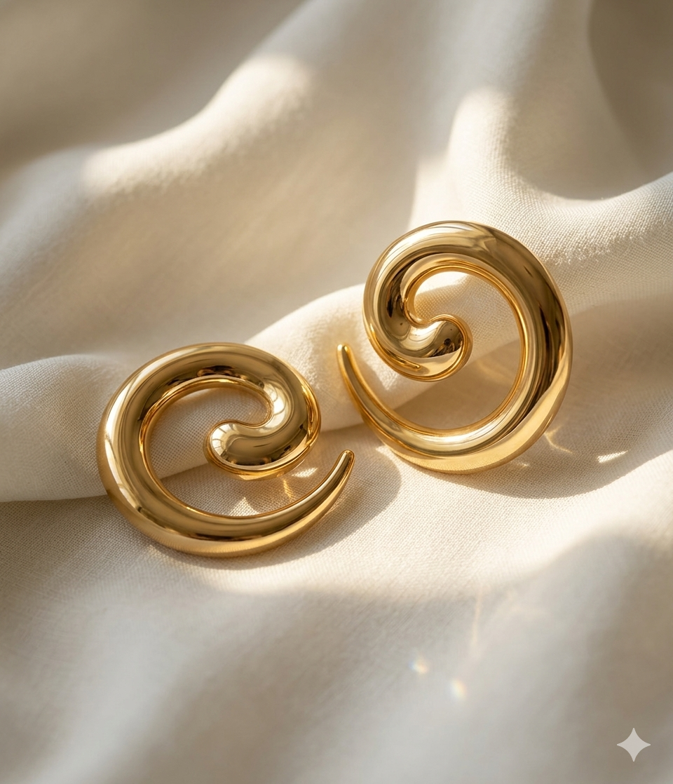 Spiral Korean Studs