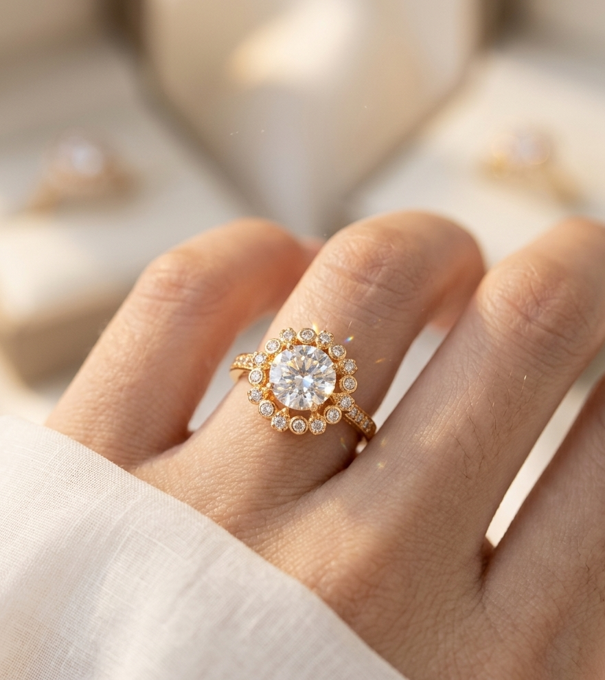 Round Solitaire Diamond Ring