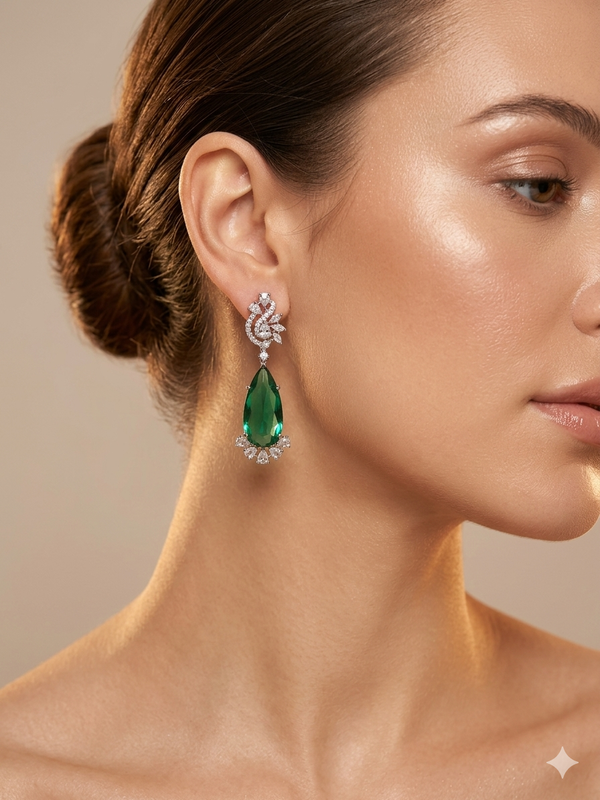 Sparkling Elegance Diamond Studded Earring