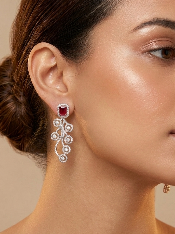 Beautiful American Diamond Earrings