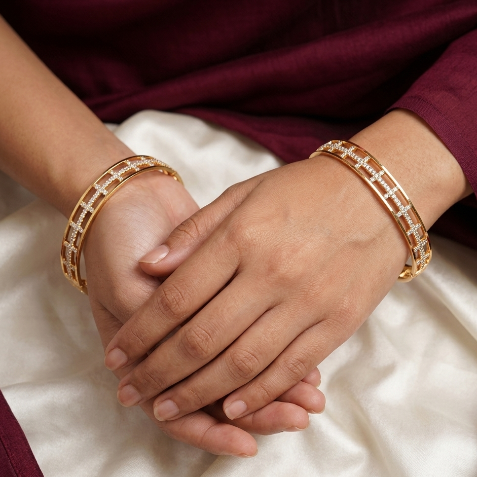 AD Diamond Designer Bangles