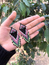 Black Beads Face Design Handmade Neckpiece