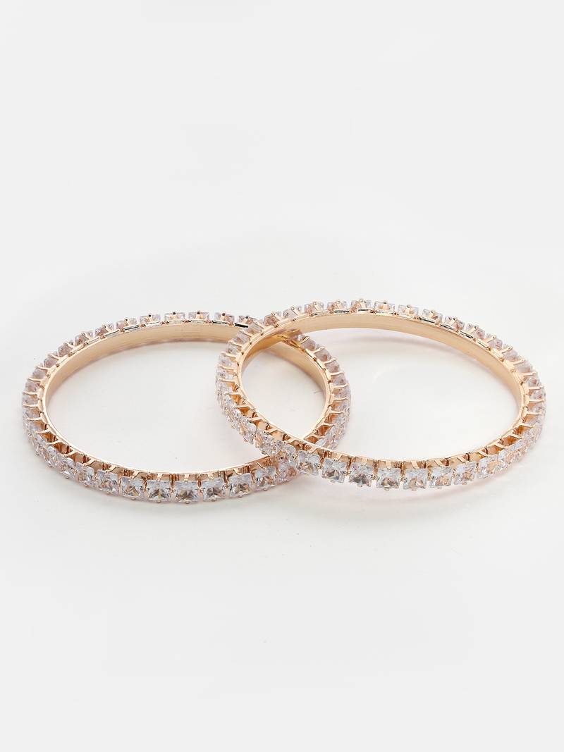 Rose Gold Diamond Bangles