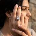 Cubic Zirconia Cuff Ring