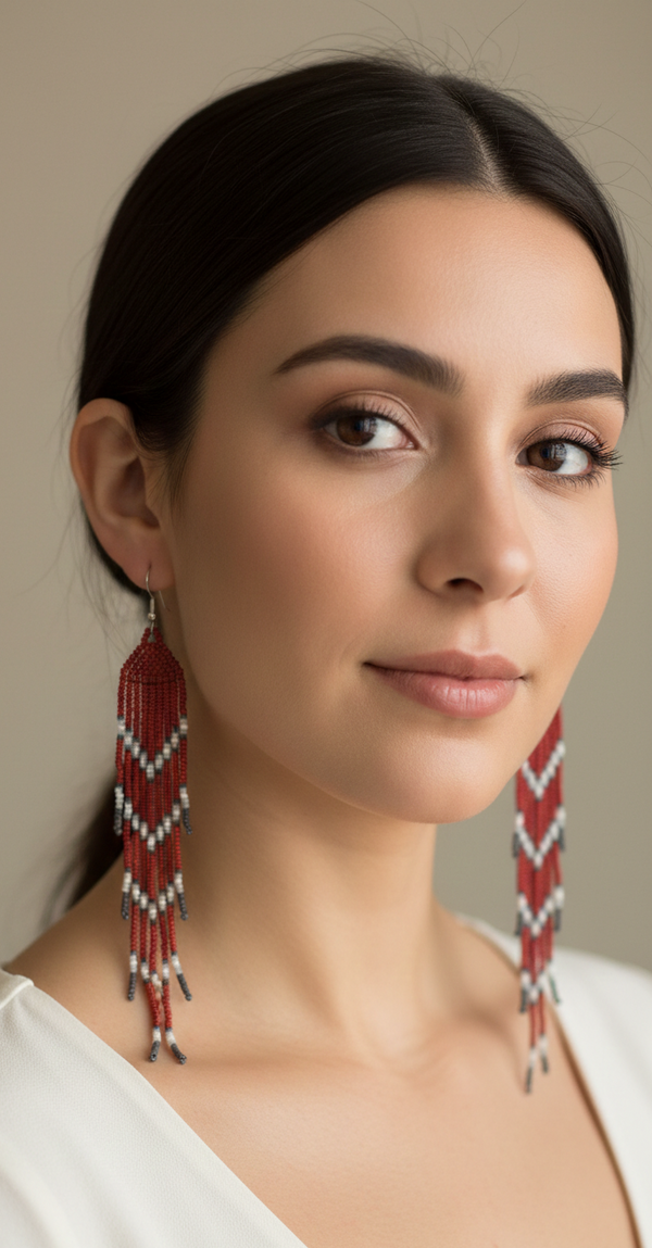 Long Beads Handmade earrings