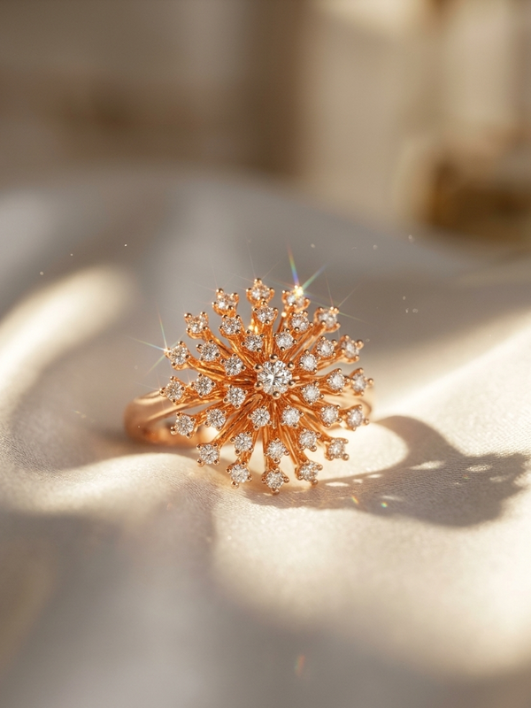Blooming Floral Blush Ring