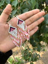 Lotus Design Pink Handmade Beads Necklace