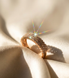 Adjustable Rose Gold Diamond Ring