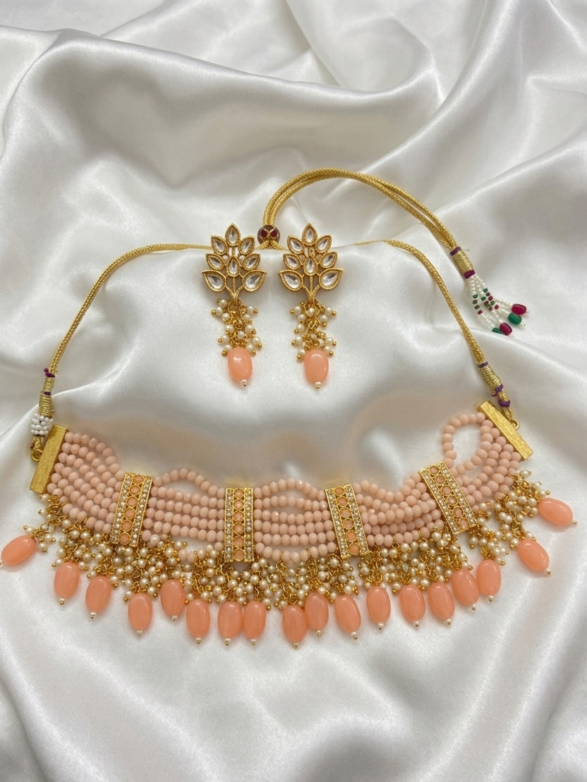 Layered Beads Choker Set