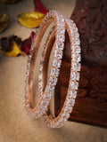 Rose Gold Diamond Bangles