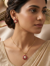 Meraki Enamel Flower Pendant Set