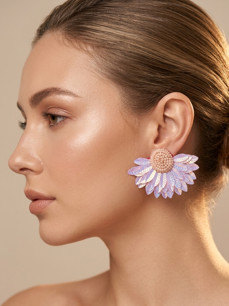 Feather Style Handmade Earrings