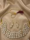 Tear Drop Pearl Choker Sets