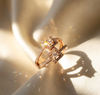Trends Gold Plated Double Square Diamond Ring