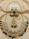 Meraki Traditional Gold-Plated Stone Choker Set