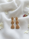 Rose Gold Plated Triangle Shaped Earrings