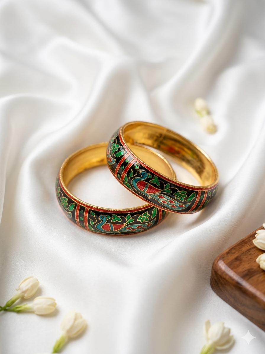 Handpainted Meenakari Bangles