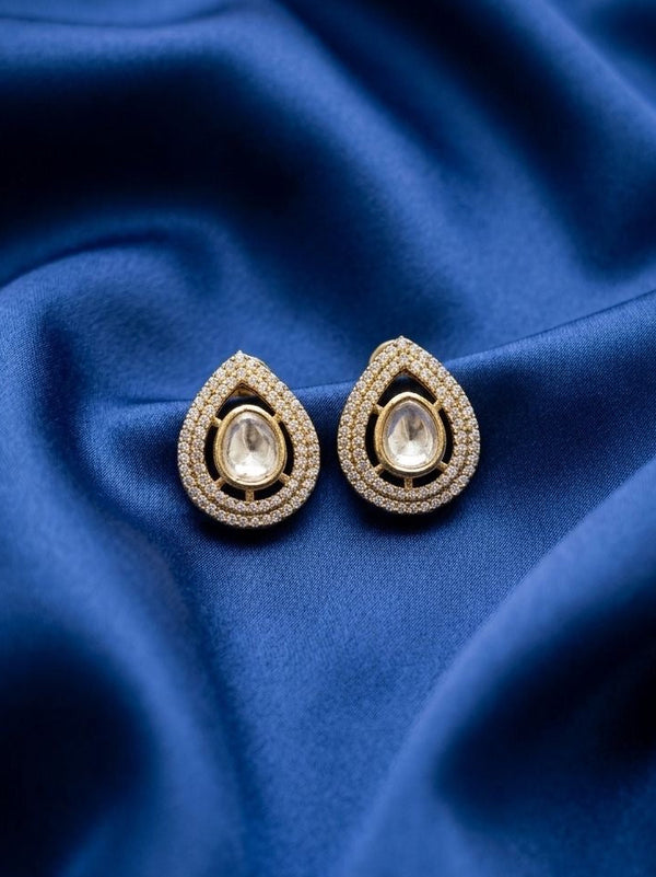 Tear Drop American Diamond Studs