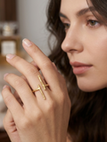 Double Bar Adjustable Ring
